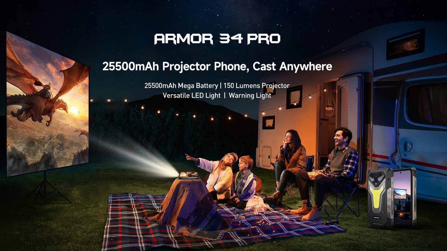 Your Pocket-Sized Cinema: Unleashing the Ulefone Armor 34 Pro's Projector