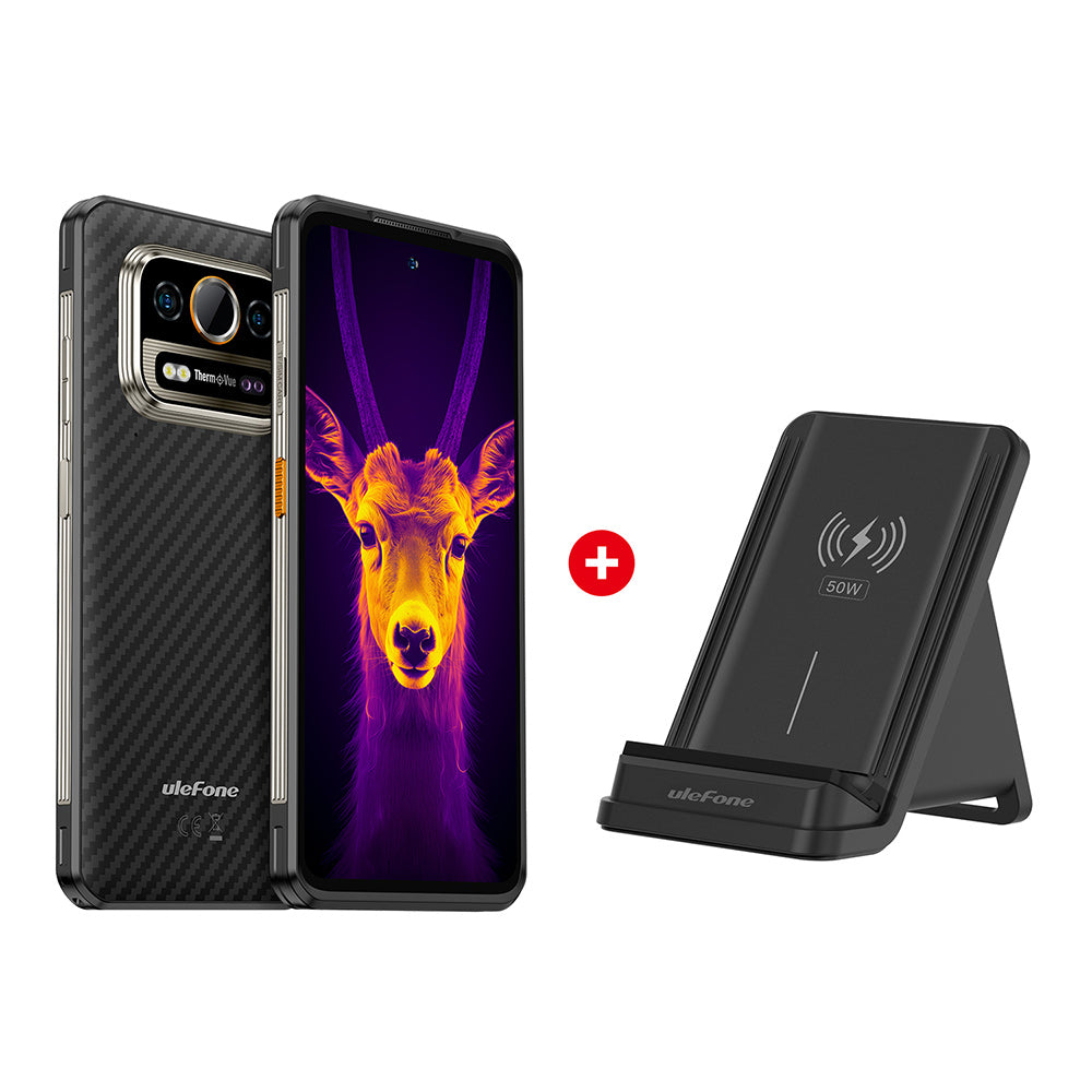 Ulefone Armor 25T Pro Rugged Smart Phone with 50W Wireless Charging Stand, Make Charging More Convenient
