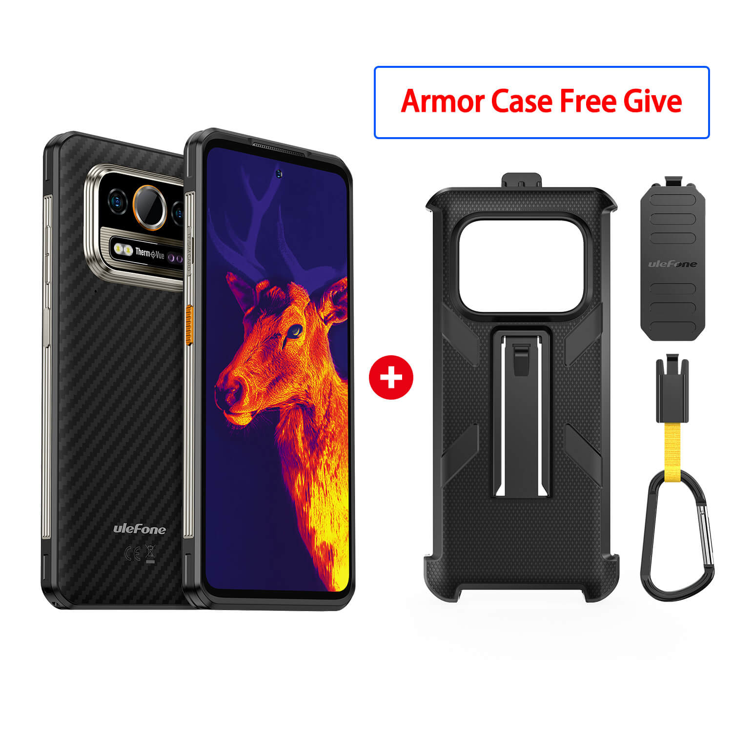 Ulefone Armor 25T Pro FrostBlack Tough Phone with Armor Case