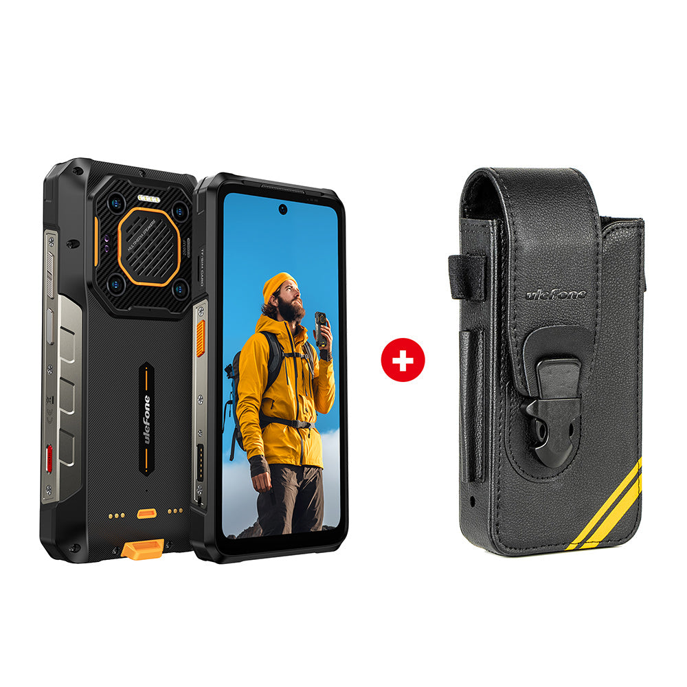 Ulefone most durable phone Armor 26 Ultra with armor holster, shielding phone from scratches, bumps, and impacts
