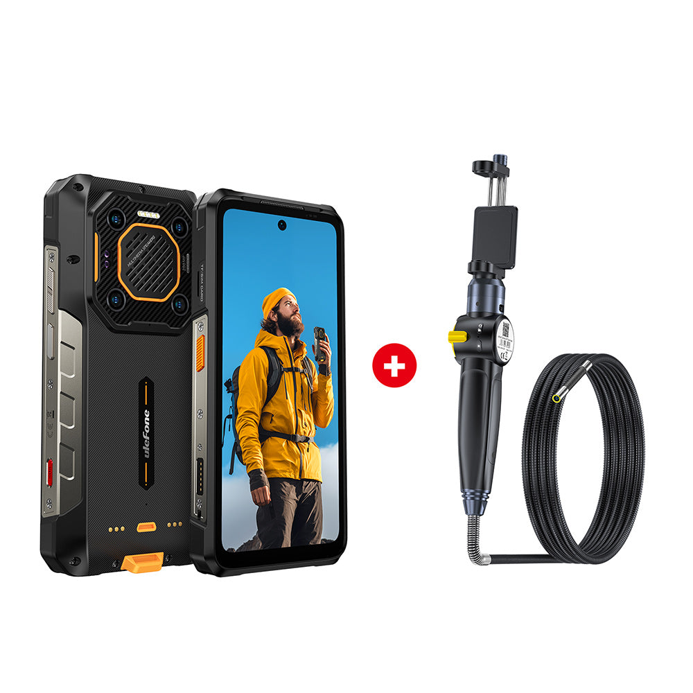 Ulefone Armor 26 Ultra Orange with uSmart E03, Ruggedized Phones Accessories Ecsystem