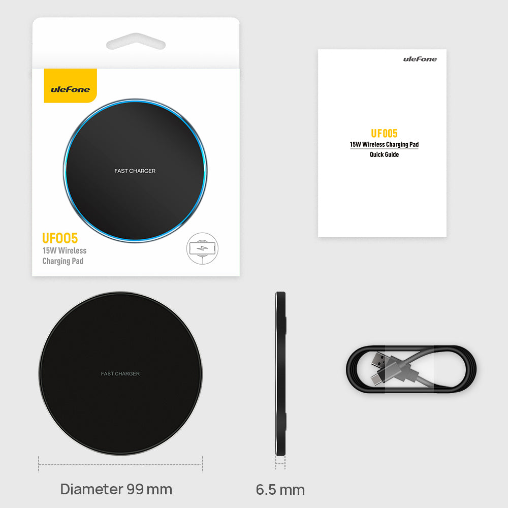 UF005 Pad di Ricarica Wireless 15W