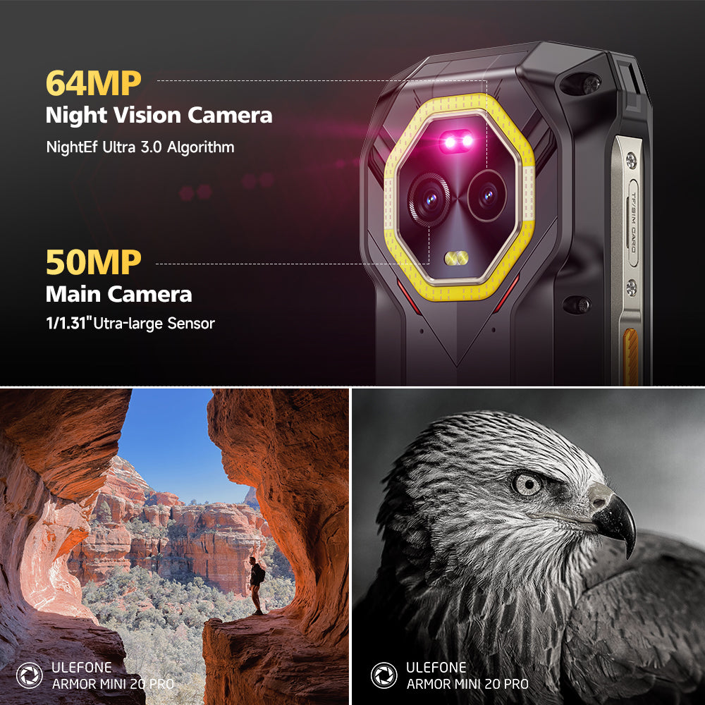 ARMOR MINI 20 PRO 5G スマートフォン Ulefone Armor Mini 20 Pro 5G 6200mAh Night Vision Rugged Small