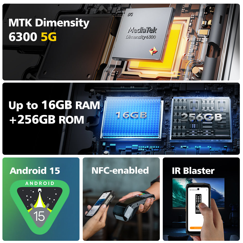 Ulefone Armor Mini 20 Pro 5G 6200mAh Night Vision Rugged Small