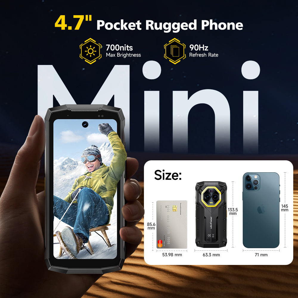 Ulefone Armor Mini 20 Pro 5G 6200mAh Night Vision Rugged Small