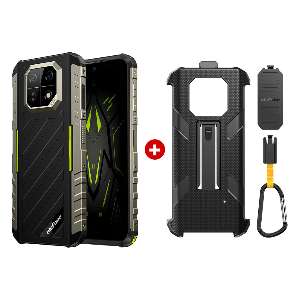 Rugged smartphone Armor 22 Green with Armor Case