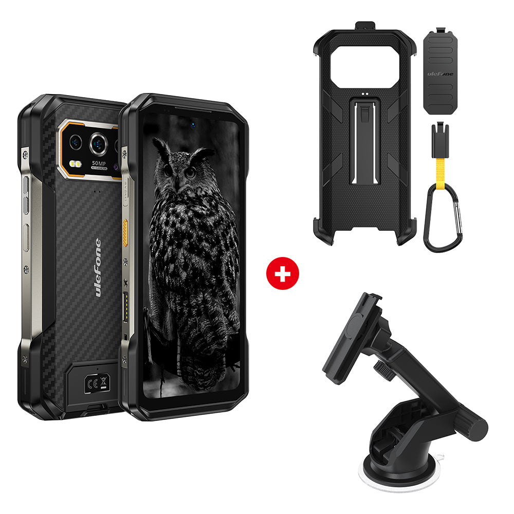 Night Vision Camera Ulefone Armor 27 Black with Armor Case Armor Mount