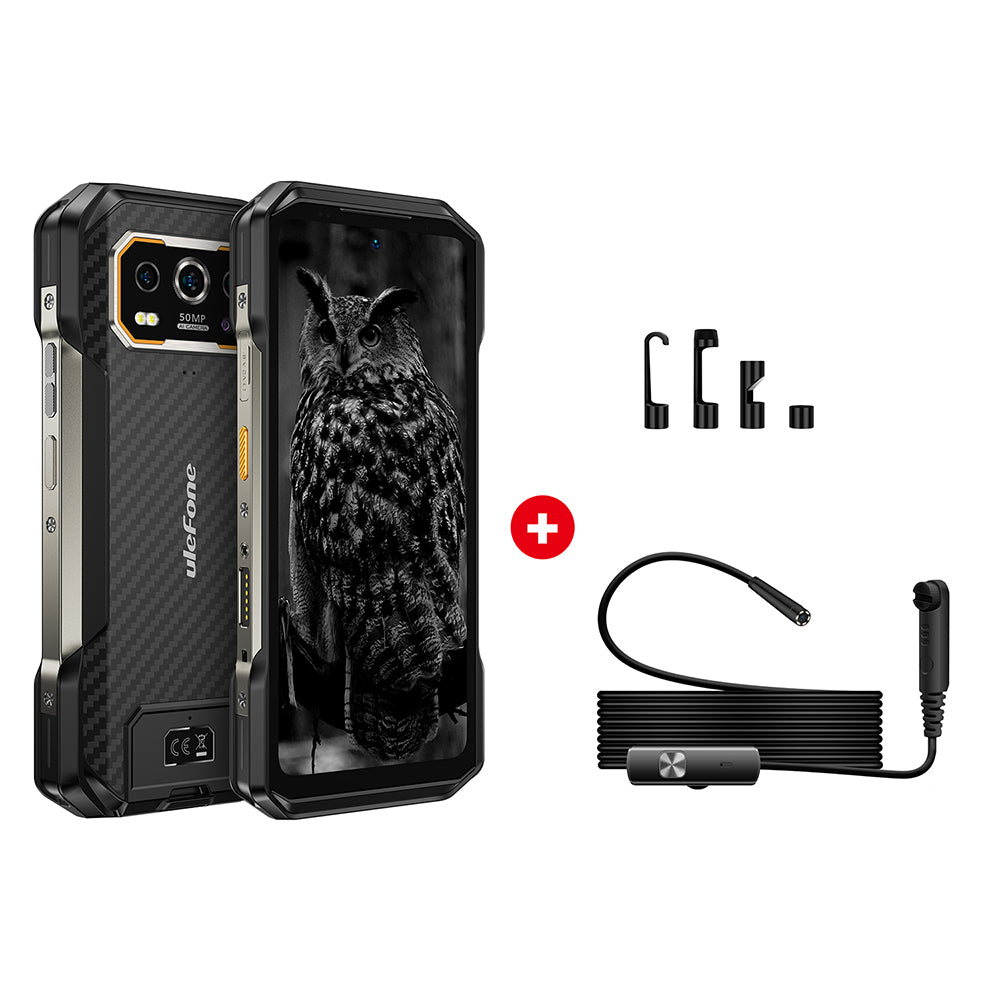 Rugged Phones Ulefone Armor 27 Black with uSmart E01