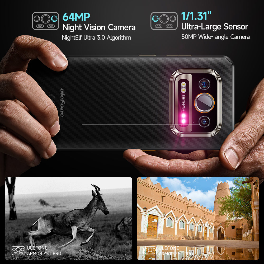 Night Vision Camera Rugged Phone Armor 25T Pro, The Best Choice For Outdoor Mobile Phone