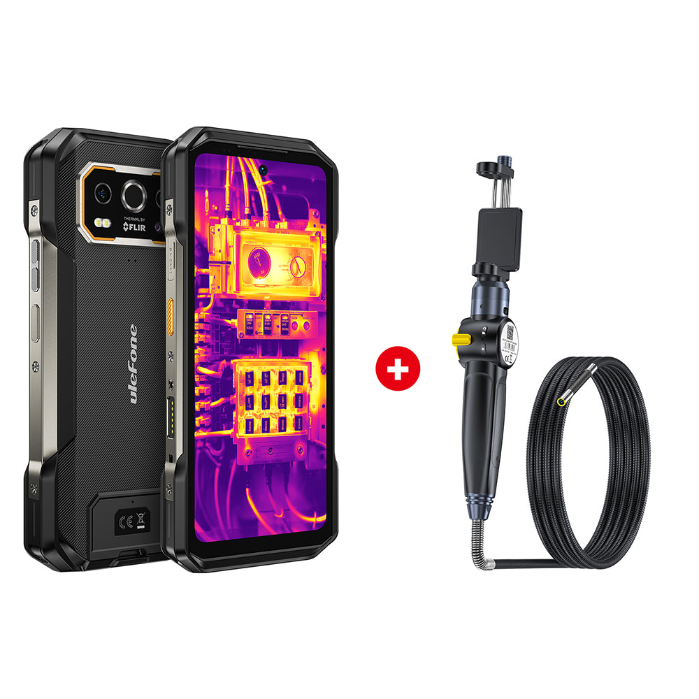 Ruggedized Phones Armor 27T Pro Black with uSmart E03