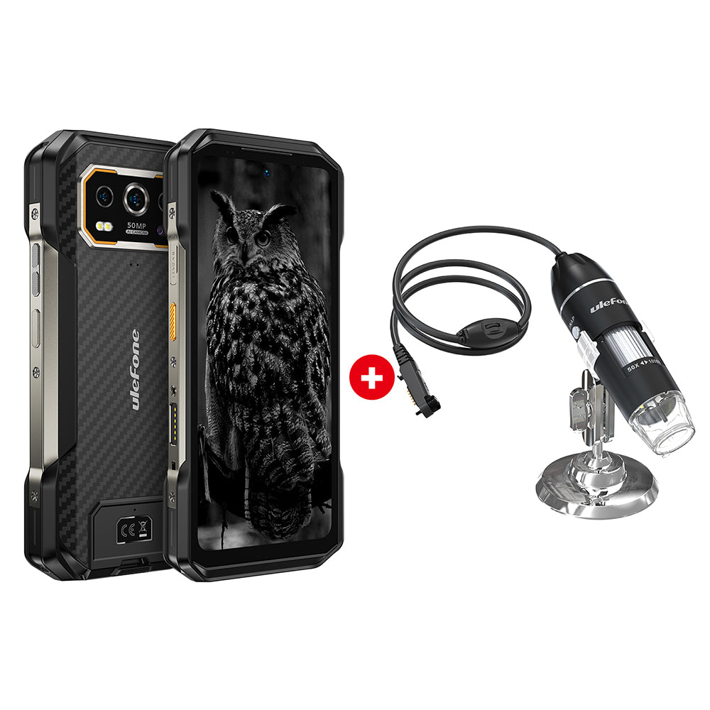 Night Vision Phone Ulefone Armor 27 Black with uSmart C01