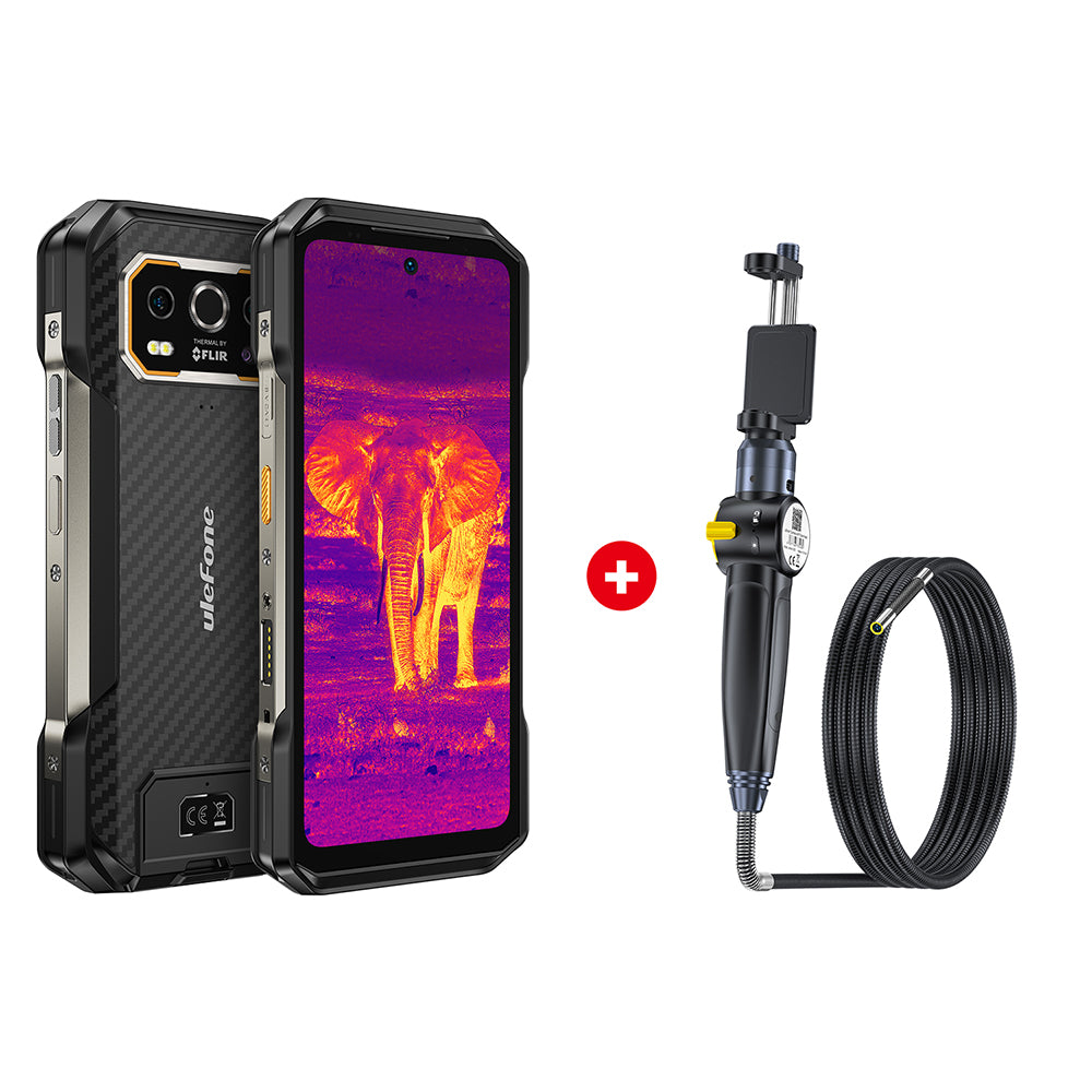 Ulefone Rugged Phones Armor 27T Black with uSmart E03