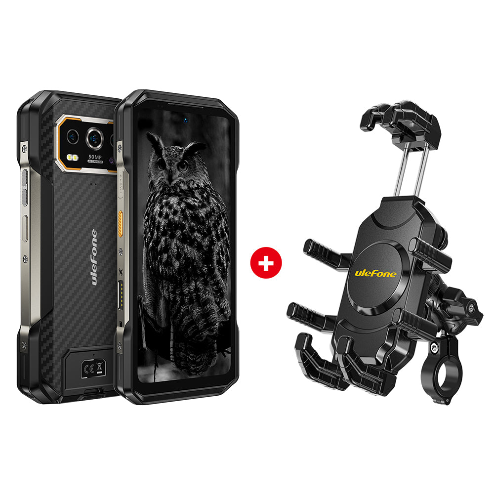 most durable smartphone Ulefone Armor 27 Black with Armor Mount Pro