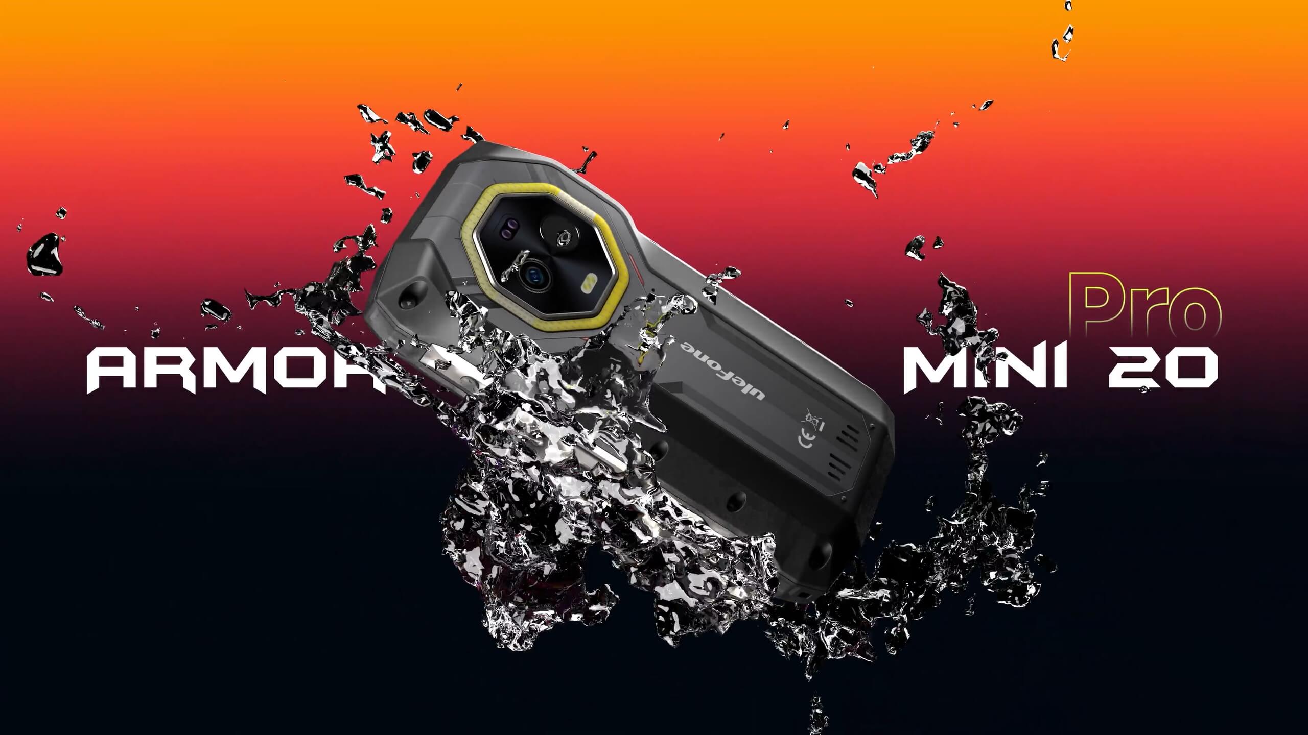 The pocket-sized powerhouse Ulefone Armor Mini 20 Pro packs a punch with its powerful 5G connectivity, advanced 64MP IR night vision, and durable construction.